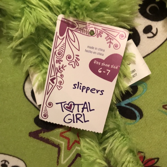Total Girl Lime Green Flip Flop Slippers - Picture 3 of 5